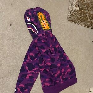 Bape Purple Camo Bomber Jacket